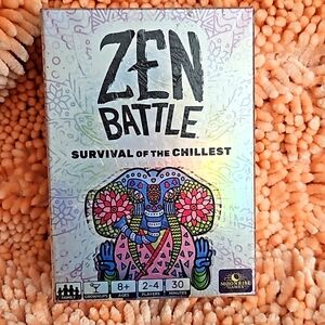 Zen Battle Card Game - Multi-color Cardstock Tabletop Game for 8-98 Years